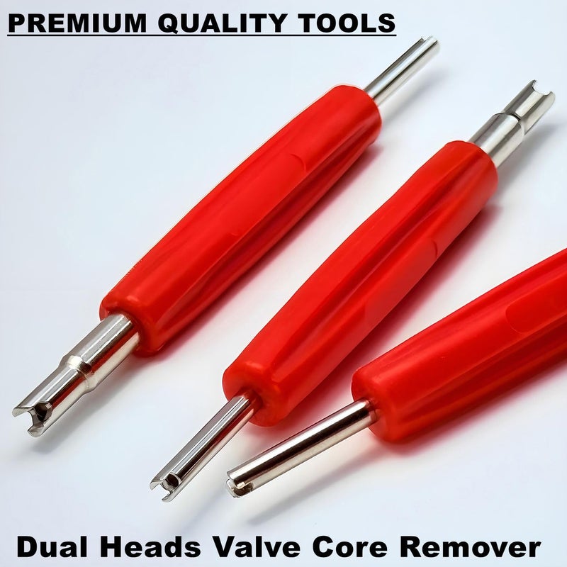 VOTNMIC Valve Stem Removal Tool Kit,A/C R134A R1234YF Valve Core Remover and Installer Tool Set,Schrader Valve Stem Core Remover Tool, Air Conditioning Line Repair Tools for HVAC R22 R32 R410A Systerm - Image 4